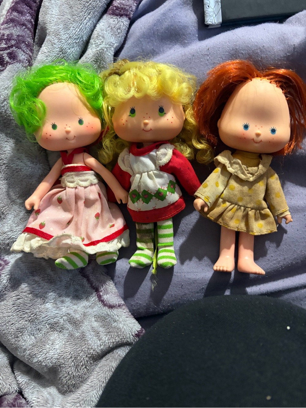 Strawberry Shortcake Doll Lot Of 3 Vintage 1979 Kenner American Greetings 5 Inch